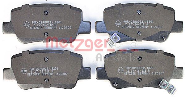 METZGER 1170307 Bremsbelagsatz, Scheibenbremse